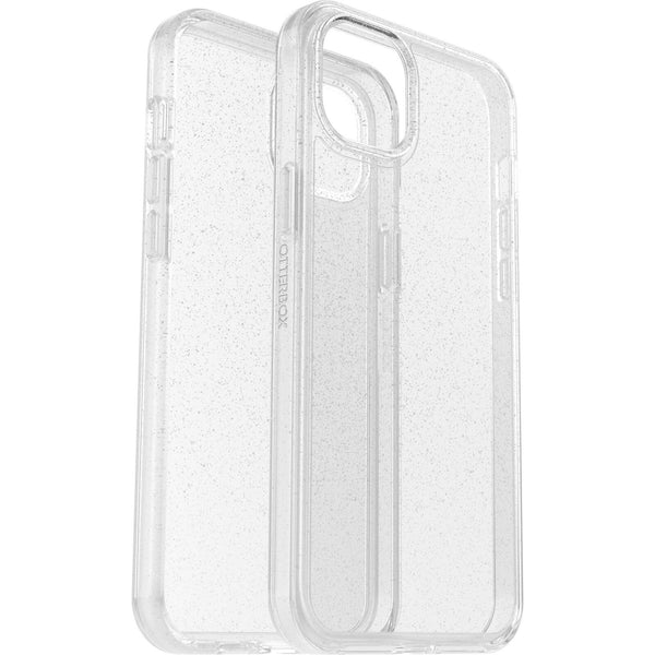 OtterBox Symmetry Clear Apple iPhone 14 Plus Case Stardust (Clear Glitter) - (77-88595), Antimicrobial, DROP+ 3X Military Standard, Raised Edges