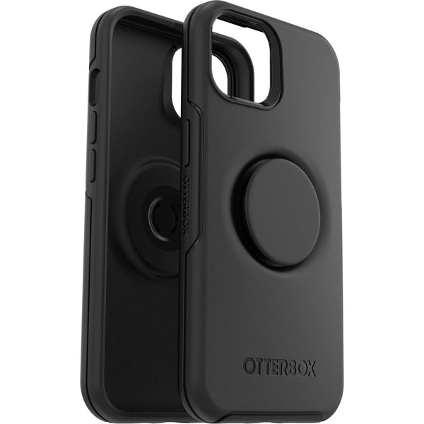 OtterBox Otter + Pop Symmetry Apple iPhone 14 / iPhone 13 Case Black - (77-89684), Antimicrobial, DROP+ 3X Military Standard, Swappable PopGrip