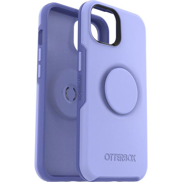 OtterBox Otter + Pop Symmetry Apple iPhone 14 / iPhone 13 Case Periwink(Purple)-(77-89690), Antimicrobial,DROP+ 3X Military Standard,Swappable PopGrip