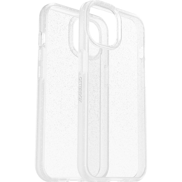 OtterBox React Apple iPhone 14 Case Stardust (Clear Glitter) - (77-88888), Antimicrobial, DROP+ Military Standard, Raised Edges, Hard Case, Soft Grip