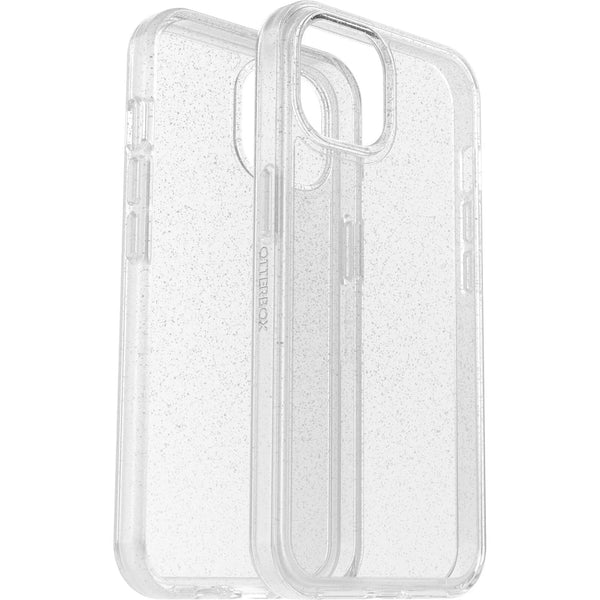 OtterBox Symmetry Clear Apple iPhone 14 / iPhone 13 Case Stardust (Clear Glitter) - (77-88612), Antimicrobial, DROP+ 3X Military Standard,Raised Edges