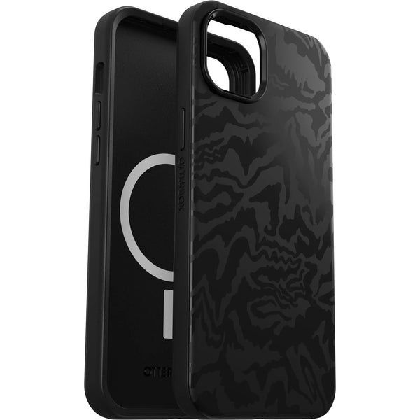 OtterBox Symmetry+ MagSafe Apple iPhone 14 Plus Case Rebel (Black) - (77-88942), Antimicrobial, DROP+ 3X Military Standard, Raised Edges, Ultra-Sleek