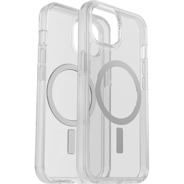 OtterBox Symmetry+ Clear MagSafe Apple iPhone 14 / iPhone 13 Case Clear - (77-89208),Antimicrobial,DROP+ 3X Military Standard,Raised Edges,Ultra-Sleek