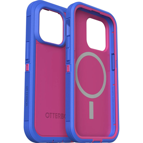 OtterBox Defender XT MagSafe Apple iPhone 14 Pro Case Blooming Lotus (Pink)-(77-89123),DROP+ 5X Military Standard,Multi-Layer,Raised Edges,Port Covers