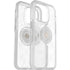 OtterBox Otter + Pop Symmetry Clear Apple iPhone 14 Pro Case Flower Of The Month (Clear) - (77-89729), Antimicrobial, DROP+ 3X Military Standard