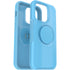 OtterBox Otter + Pop Symmetry Apple iPhone 14 Pro Case You Cyan This? (Blue) - (77-88802), Antimicrobial, DROP+ 3X Military Standard,Swappable PopGrip