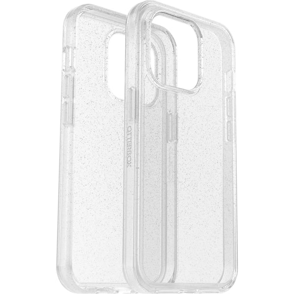 OtterBox Symmetry Clear Apple iPhone 14 Pro Case Stardust (Clear Glitter) - (77-88635), Antimicrobial, DROP+ 3X Military Standard, Raised Edges