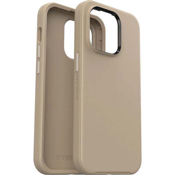 OtterBox Symmetry Apple iPhone 14 Pro Case Don't Even Chai (Brown) - (77-88511), Antimicrobial, DROP+ 3X Military Standard, Raised Edges, Ultra-Sleek