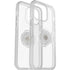 OtterBox Otter + Pop Symmetry Clear Apple iPhone 14 Pro Max Case Stardust Pop (Clear Glitter) - (77-88826), Antimicrobial, DROP+ 3X Military Standard