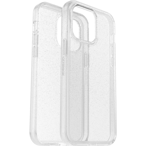 OtterBox Symmetry Clear Apple iPhone 14 Pro Max Case Stardust (Clear Glitter) - (77-88658), Antimicrobial, DROP+ 3X Military Standard, Raised Edges