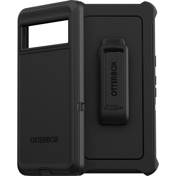 OtterBox Defender Google Pixel 7 5G (6.3') Case Black - (77-89586), DROP+ 4X Military Standard, Multi-Layer, Included Holster, Raised Edges, Rugged