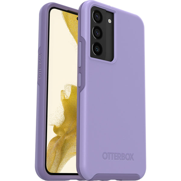 OtterBox Symmetry Samsung Galaxy S22 5G (6.1') Case Reset Purple - (77-86430), Antimicrobial, DROP+ 3X Military Standard, Raised Edges, Ultra-Sleek