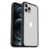 OtterBox React Apple iPhone 12 / iPhone 12 Pro Case Black Crystal (Clear/Black) - (77-66223), Antimicrobial, DROP+ Military Standard, Raised Edges