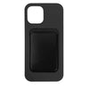 Cleanskin Silicon Case with Magnetic Card Holder - For iPhone 13 (6.1') - Black (CSCSLAE192BLA), Stand Functionality, Credit Card Storage,Clear