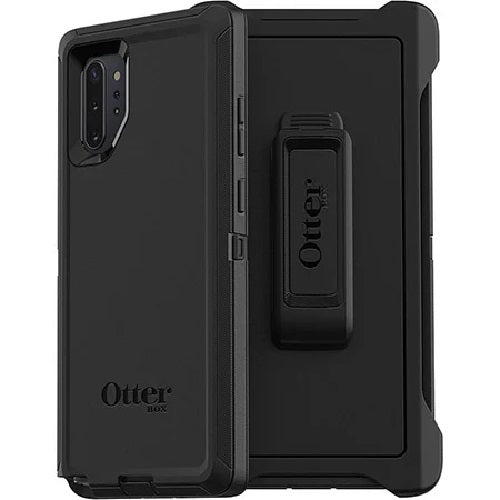 OtterBox Samsung Galaxy Note10+/10+ 5G Defender Series Case - Black (77-62312), 4X Military Standard Drop Protection, Multi-Layer Protection