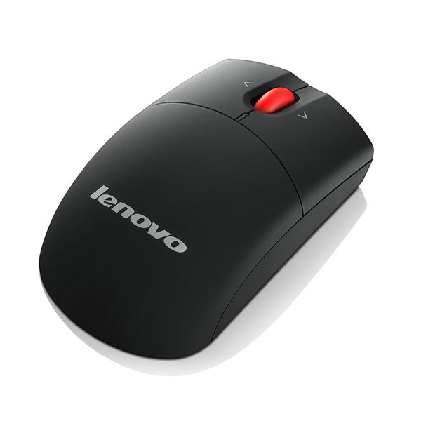 LENOVO Laser Wireless Mouse - 2.4GHz, Laser Sensor, 4-way Scroll Wheel Vertical and Horizontal Scrolling, 1600DPI Resolution LS