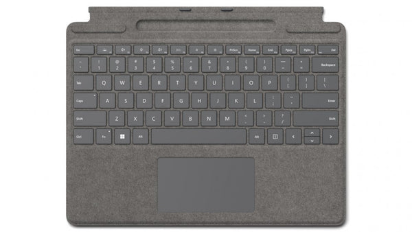 Microsoft Surface Pro 9/8/X Signature Mechanical & Backlit Key Large Trackpad Cover  - Platinum