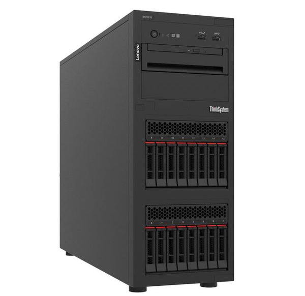 LENOVO ThinkSystem ST250 V2, SFF, 1xIntel Xeon E-2378G 8C 2.8GHz 80W, 1x16GB 2Rx8, SW RD, 1/2 550W, XCC Enterprise,