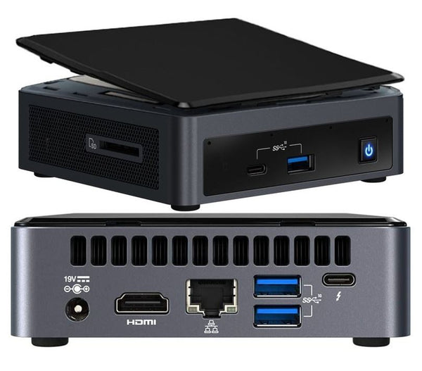 Intel NUC i7-10710U 4.7GHz 2xDDR4 M.2 3xDisplays HDMI USB-C DP GbE LAN WiFi BT VESA Thunderbolt 3 4xUSB3.1 no AC cord EOL soon