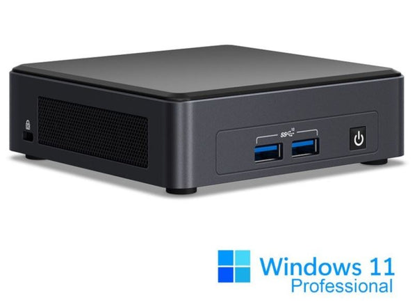 Intel NUC i7-1165G7 Pro 4.7 GHz 2xDDR4 SODIMM M.2 SSD 4xDisplays Iris Xe 2xHDMI 2xDP via USB-C 2xThuderbolt WiFi6 4xUSB GbE LAN no AC Cord