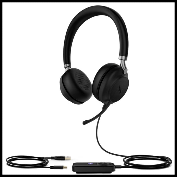 TEAMS Certified Dual Mode USB and Bluetooth Headset, Stereo, USB-C