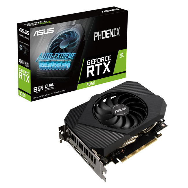 ASUS nVidia GeForce PH-RTX3050-8G Phoenix RTX3050 8G GDDR6 , 1807MHz Boost, PCIe 4.0, HDMIx1, DPx3