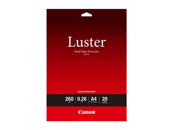 A4 PROFESSIONAL LUSTER TEXTURE 260 GSM 20 SHEETS PER PACK FOR PIXMA PRO - Connected Technologies