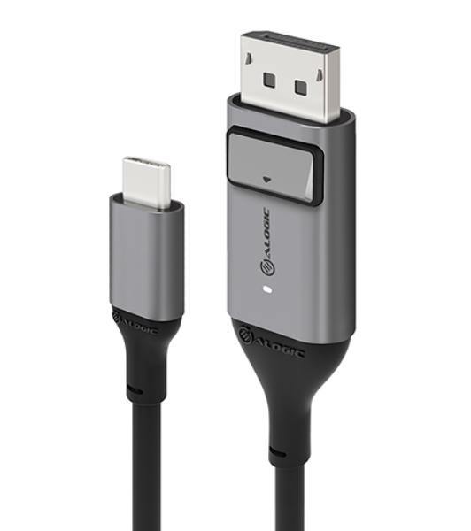 ALOGIC USB-C (Male) to DisplayPort (Male) Cable - Ultra Series - 4K 60Hz -Space Grey - 1m - Connected Technologies