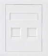 Astrotek CAT5e RJ45 Network Wall Face Plate 86x86mm 2 Port Socket Kit