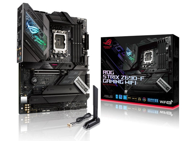 ASUS ROG STRIX Z690-F GAMING WIFI Intel LGA 1700 ATX Motherboard DDR5, PCIe 5.0, 4xM.2, 16+1 Power Stages, WiFi 6E, 2.5 Gb Ethernet, USB-C. RGB (WIFI6