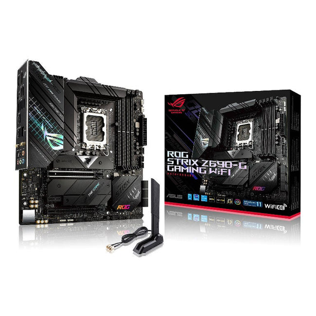 ASUS ROG STRIX Z690-G GAMING WIFI Intel LGA 1700 mATX Motherboard DDR5, PCIe 5.0, 3xM.2, WiFi 6E, 2.5 Gb Ethernet, USB-C, SATA, 14+1 DrMos,RGB (WIFI6)