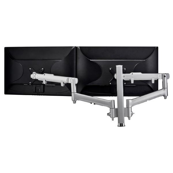 Atdec AWM Dual monitor arm solution - dynamic arms - 400mm post - F Clamp - silver - Connected Technologies