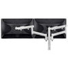 Atdec AWM Dual monitor arm solution - dynamic arms - 400mm post - F Clamp - white