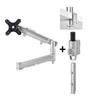 ATDEC DUAL DYNAMIC DESK MOUNT SILVER