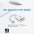 Aten Mini DisplayPort to DVI Adapter, Supports VGA, SVGA, XGA, SXGA, UXGA and resolutions up to 1920x1200(PC) / 1080p(HDTV) - Connected Technologies