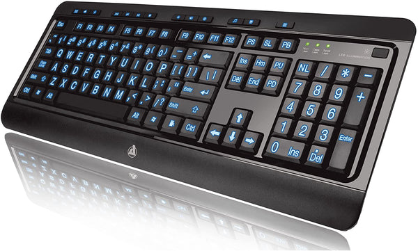 Azio Large Print 3C Keyboard - Connected Technologies