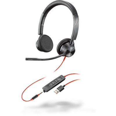 Blackwire 3325 TEAMS Stereo Corded Headset 3.5mm & USB-A - 