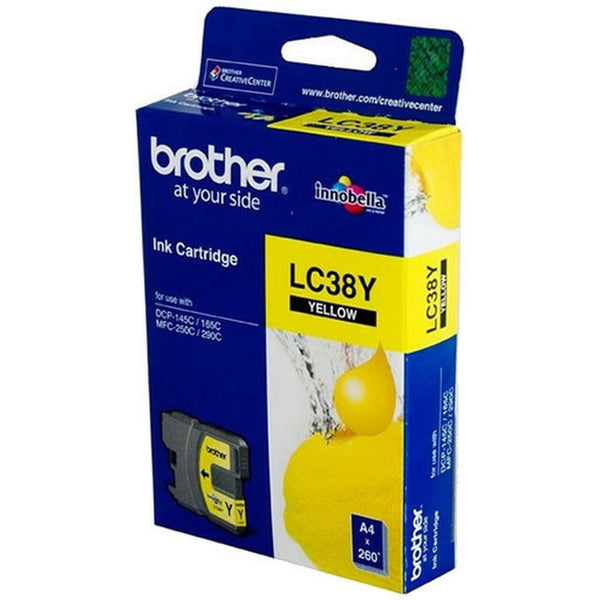 Brother LC38 Yellow Ink Cart - Connected Technologies