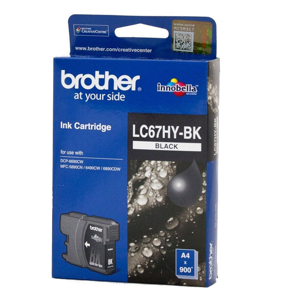 Brother LC67 Black HY Ink Cart - Connected Technologies