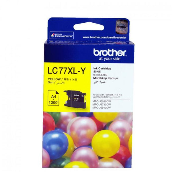 Brother LC77XL Yellow Ink Cart - Connected Technologies