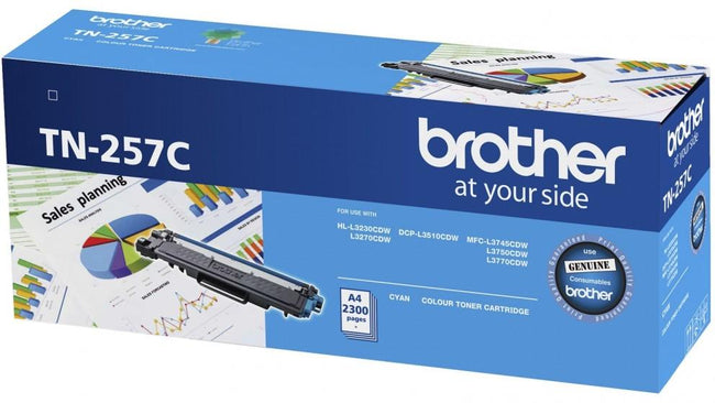 Brother TN257 Cyan Toner Cart