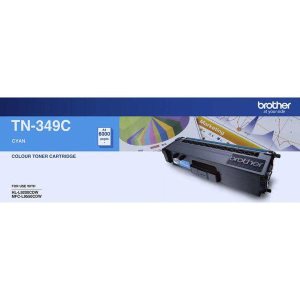 Brother TN349 Cyan Toner Cart - Connected Technologies