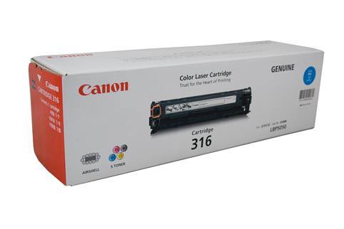 CANON CART316C CYAN TONER FOR LBP5050N 1.5K - Connected Technologies