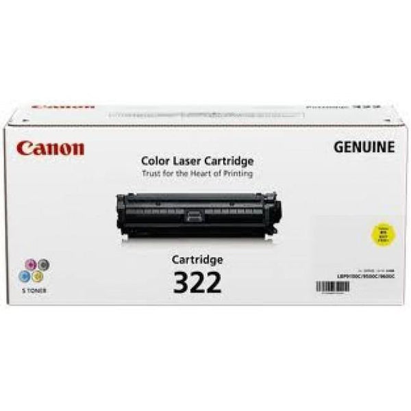 CANON CART322Y YELLOW TONER CARTRIDGE 7.5K TO SUIT LBP9100CDN - Connected Technologies