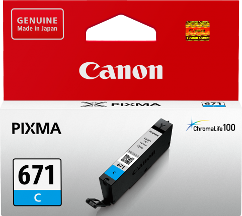 CANON CLI671C CYAN INK TANK FOR MG5760BK MG6860 M7760 - Connected Technologies