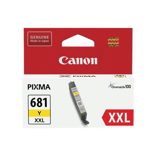 CANON CLI681XXLY YELLOW INK TANK 800 PAGES FOR TR7560 TR8560