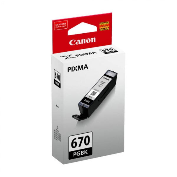 CANON PGI670BK PIGMENT BLACK INK TANK FOR MG5760BK MG6860 MG7760 - Connected Technologies