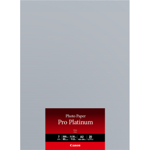 CANON PT101A2 20 SHEETS A2 300GSM PHOTO PAPER PRO PLATINUM - Connected Technologies