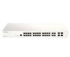 D-Link DBS-2000-28MP Nuclias Cloud-Managed 28-Port Gigabit 370W PoE switch with 28 RJ45 (24 PoE) and 4 Combo SFP ports