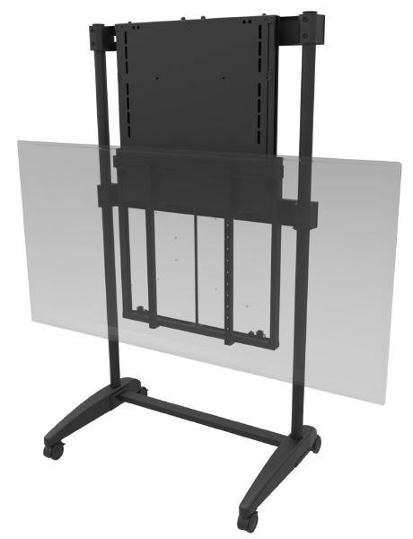 EasiLift Dynamic Height Adjustable Portable TV Stand ideal for Interactive Display Panels - 33-60kg - Connected Technologies